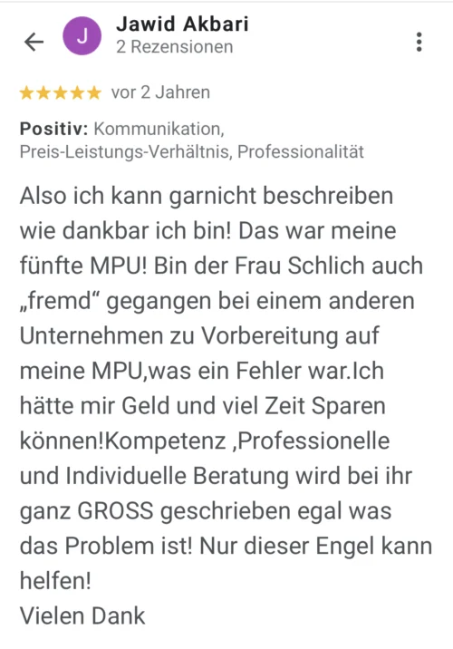 MPU Schlich Bonn - Beratung & Vorbereitung bundesweit